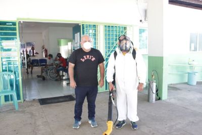 Prefeitura realiza desinfecção em vários pontos da cidade no combate ao Coronavírus	