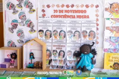 Crianças celebram identidade e cultura na Culminância do Projeto Consciência Negra do CMEI Marucia