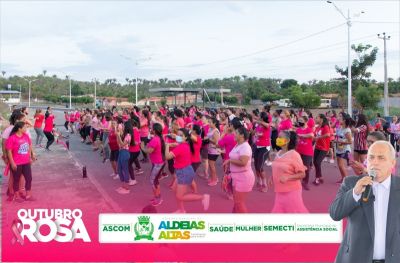 Prefeitura encerra Campanha Outubro Rosa com grande mobilização, brindes e orientações sobre a saúde da mulher em Aldeias Altas