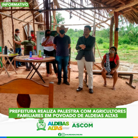 Prefeitura realiza palestra com agricultores familiares em povoado de Aldeias Altas 