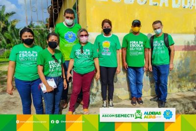 Equipe Intersetorial do Selo UNICEF e Equipe da SEMECTI faz visitas técnicas às escolas da zona rural