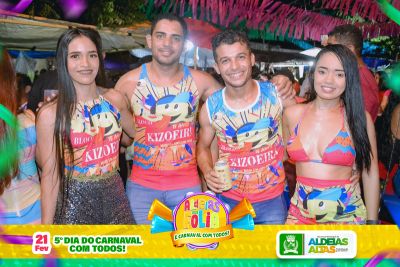 Encerramento do carnaval com todos reúne grande número de foliões em Aldeias Altas