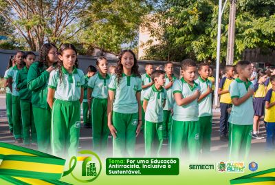 Aldeias Altas celebra o Dia da Independência do Brasil com cerimônia cívica de hasteamento das bandeiras