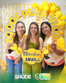 SAMU de Aldeias Altas participa de ação do Setembro Amarelo com o tema “Cuidar de Quem Cuida”